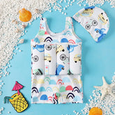 Kids White Floating Swimsuit